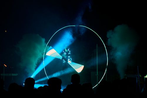 LED Show Light Up mit Stab Jonglage