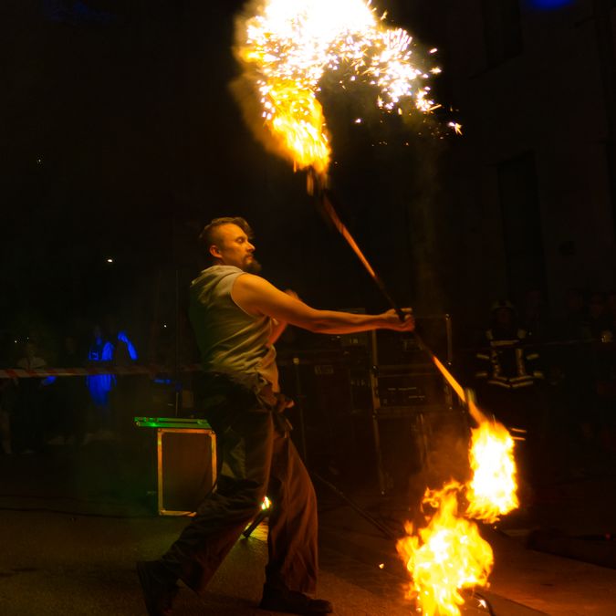 Feuershow Industrial Fire in Kelkheim