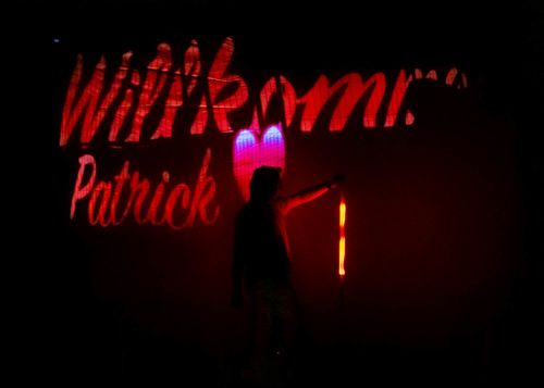 Hochzeitsshow mit Namen der Brautpaares