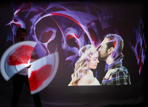 Hochzeitsshow mit LED Jonglage und Light Painting